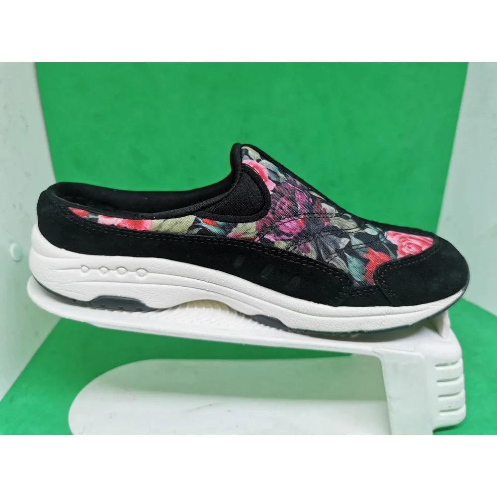 Easy Spirit Women's Rose Flower Slip On Settime TravelTime Mule Clogs Size 6 M